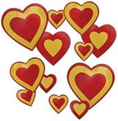 Glittered Heart Cutouts