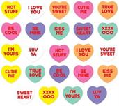 Candy Heart Stickers