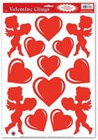 Heart & Cupid Clings