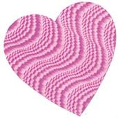 Embossed Foil Heart Cutout
