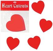 Pkgd Printed Heart Cutouts