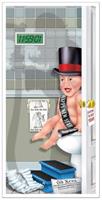 Happy New Year Restroom Door Cover