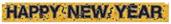 Metallic Happy New Year Fringe Banner