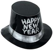 Black Hi-Hat w/Glittered HNY
