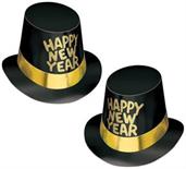 Black Hi-Hat w/Glittered HNY