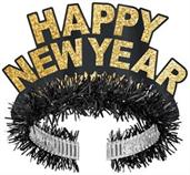 Pkgd Black & Gold HNY Regal Tiaras