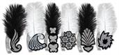 Black & White Roaring 20's Tiaras