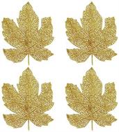 Glittered Fall Leaves