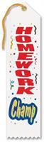 Homework Champ Award Ribbon