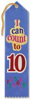I Can Count To Ten Award Ribbon