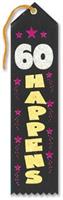 60 Happens Award Ribbon