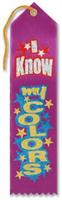 I Know My Colors Award Ribbon