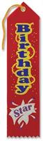 Birthday Star Award Ribbon