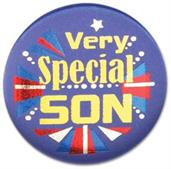 Very Special Son Satin Button