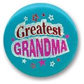 Greatest Grandma Satin Button