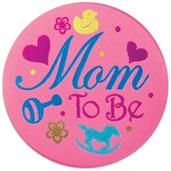 Mom To Be Satin Button