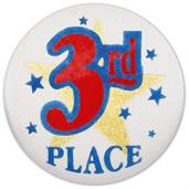 "3rd" Place Satin Button