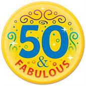 50 & Fabulous Button