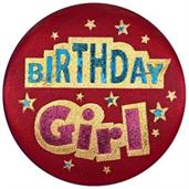 Birthday Girl Satin Button