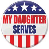 My Daughter Serves Button
