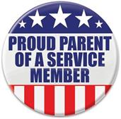 Proud Parent Of A Service Member Button