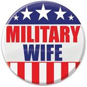 Military Wife Button