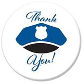 Thank You! Law Enforcement Button