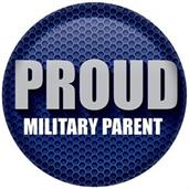 Proud Military Parent Button