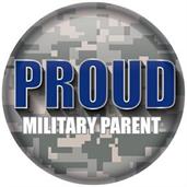 Proud Military Parent Button