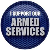 I Support Our Armed Services Button