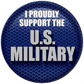 I Proudly Support U S Military Button