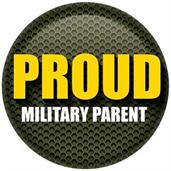 Proud Military Parent Button