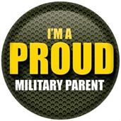 I'm A Proud Military Parent Button
