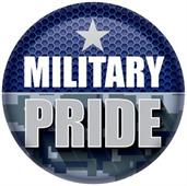 Military Pride Button