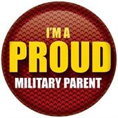 I'm A Proud Military Parent Button