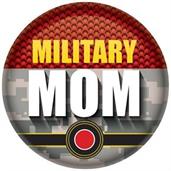 Military Mom Button