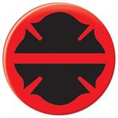 Firefighter Maltese Silhouette Button