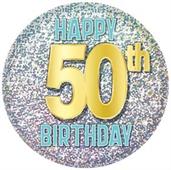50th Birthday Button