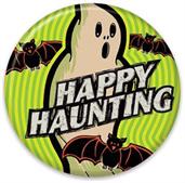 Vintage Halloween Ghost Button