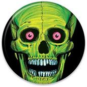 Vintage Halloween Skull Button