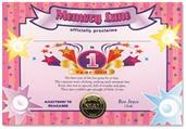 1 Year Old (Girl) Certificate