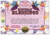 Birthday Blessings Certificate