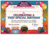 Very Special Birthday Certificate