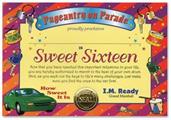 Sweet Sixteen Certificate