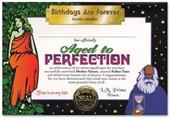 Aged To Perfection Certificate