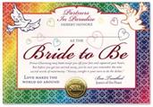 Bride To Be Certificate
