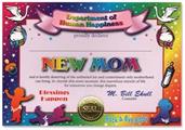 New Mom Certificate