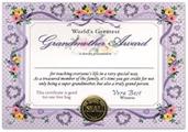 World's Greatest Grandmother Certificate
