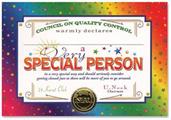 Very Special Person Certificate