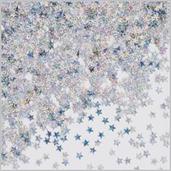 Silver Holographic Stars Confetti